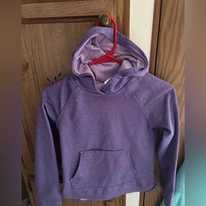 Logo Athletic Purple Kids Pullover Hoodie